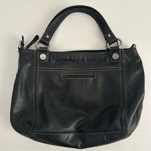Fossil Vintage Black Leather Handbag